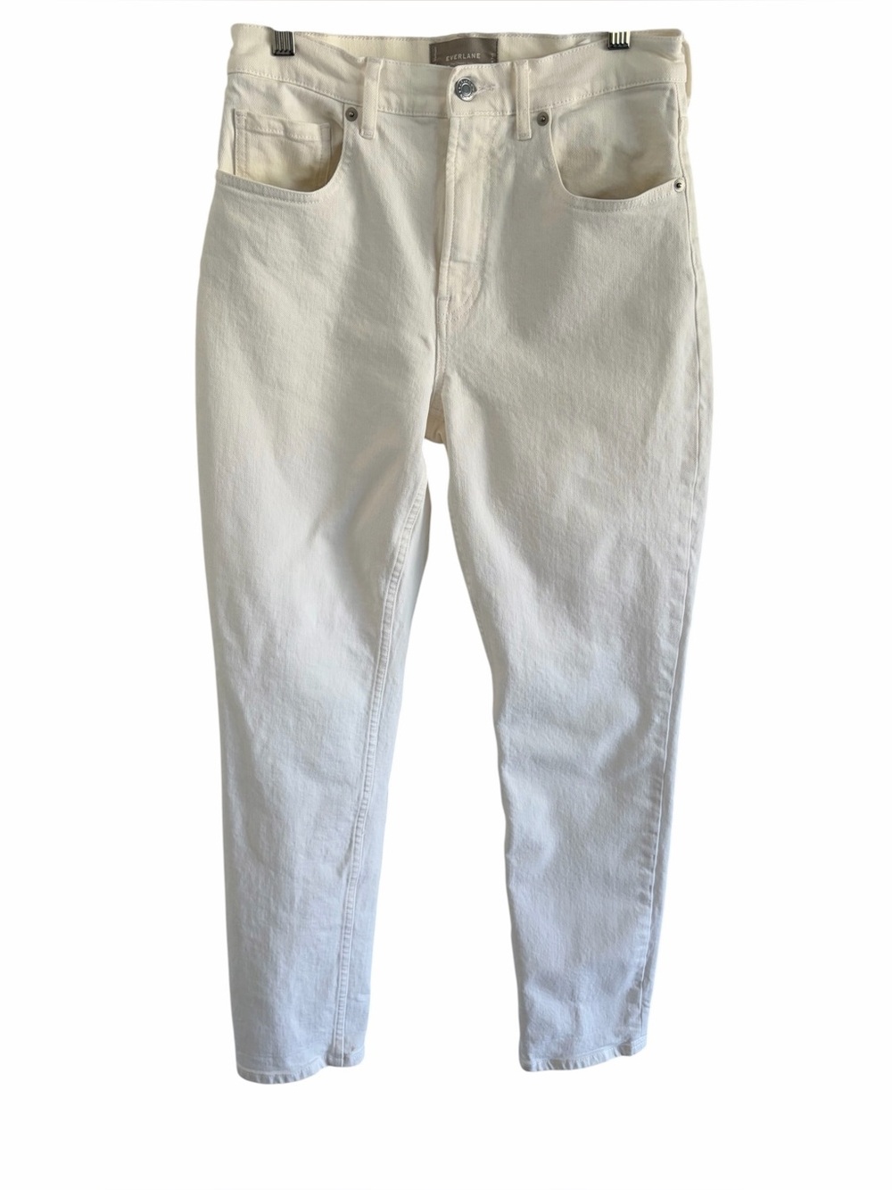 Everlane bone color high waist cheeky jean